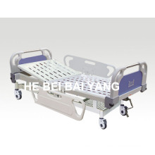 (A-59) -- Movable Single-Function Manual Hospital Bed with ABS Bed Head